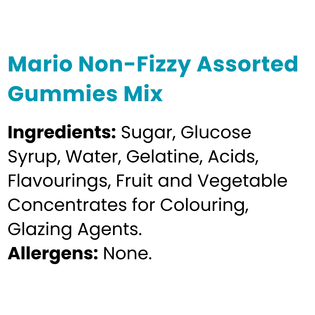 Mario Non-Fizzy Assorted Gummies Mix 1kg