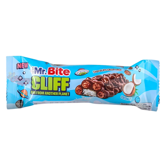 Mr. Bite Cliff Chocolate Coated Coconut Bar With Crispy Rice 35g