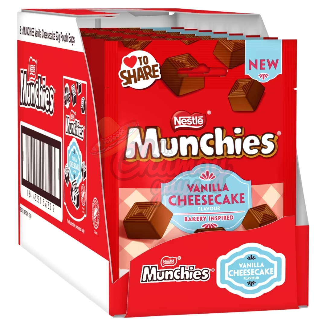 Munchies Vanilla Cheesecake Flavour Chocolate Sharing Bag 97g
