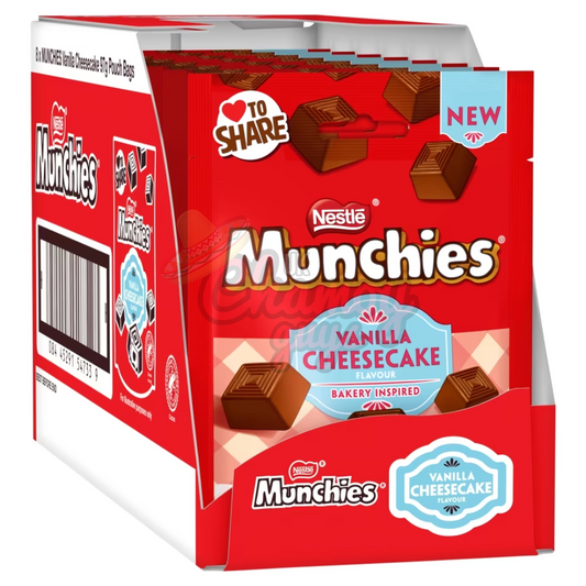 Munchies Vanilla Cheesecake Flavour Chocolate Sharing Bag 97g