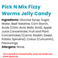 Pick N Mix Fizzy Worms Jelly Candy | Choose Your Size