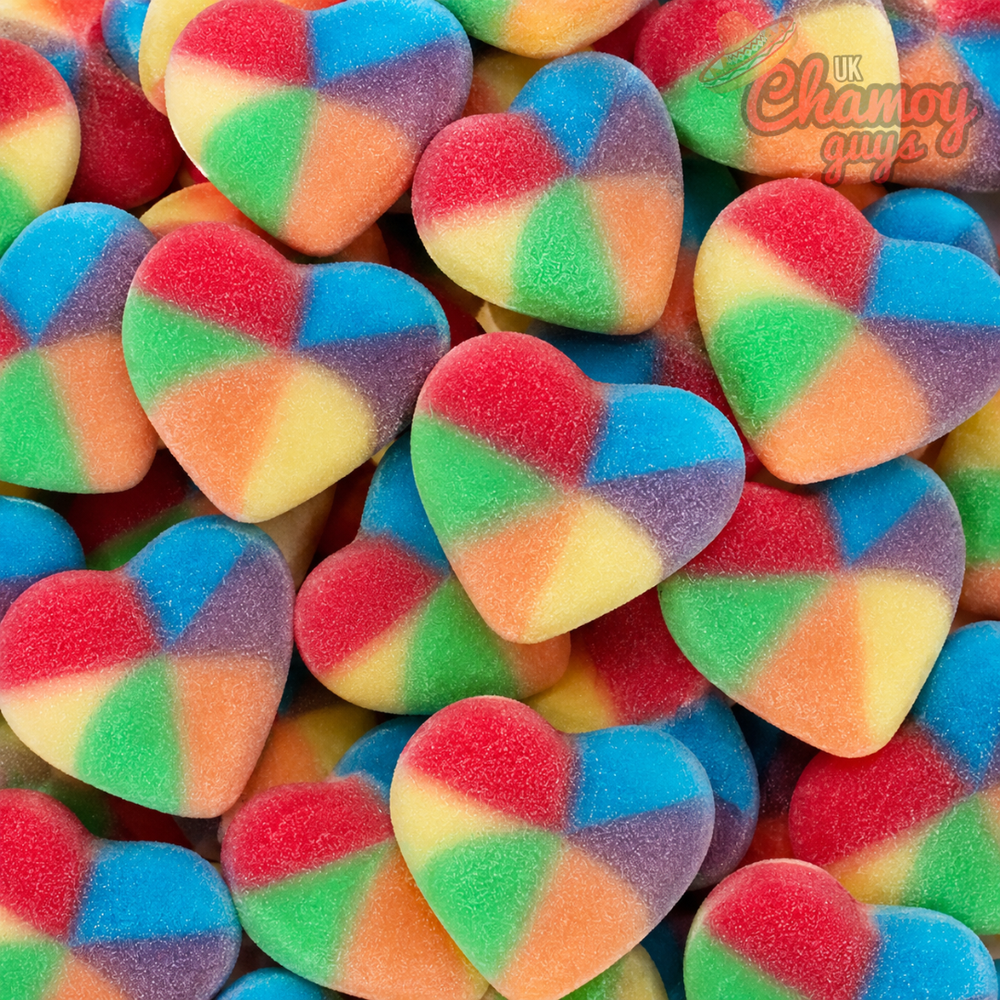 Pick N Mix Multicolour Sour Hearts Candy | Choose Your Size