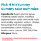 Pick N Mix Yummy Gummy Sour Dummies | Choose Your Size
