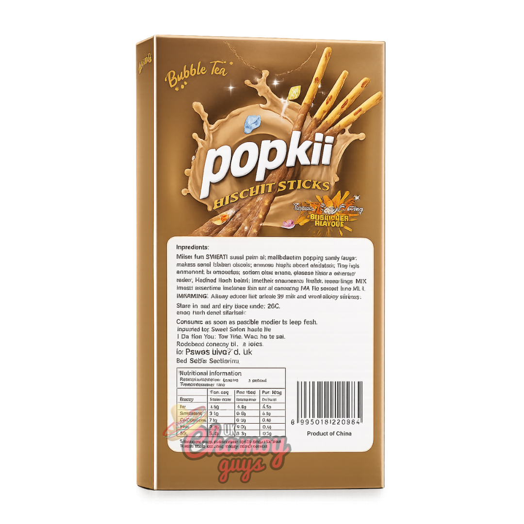 Popkii Bubble Tea Biscuit Sticks (40g)