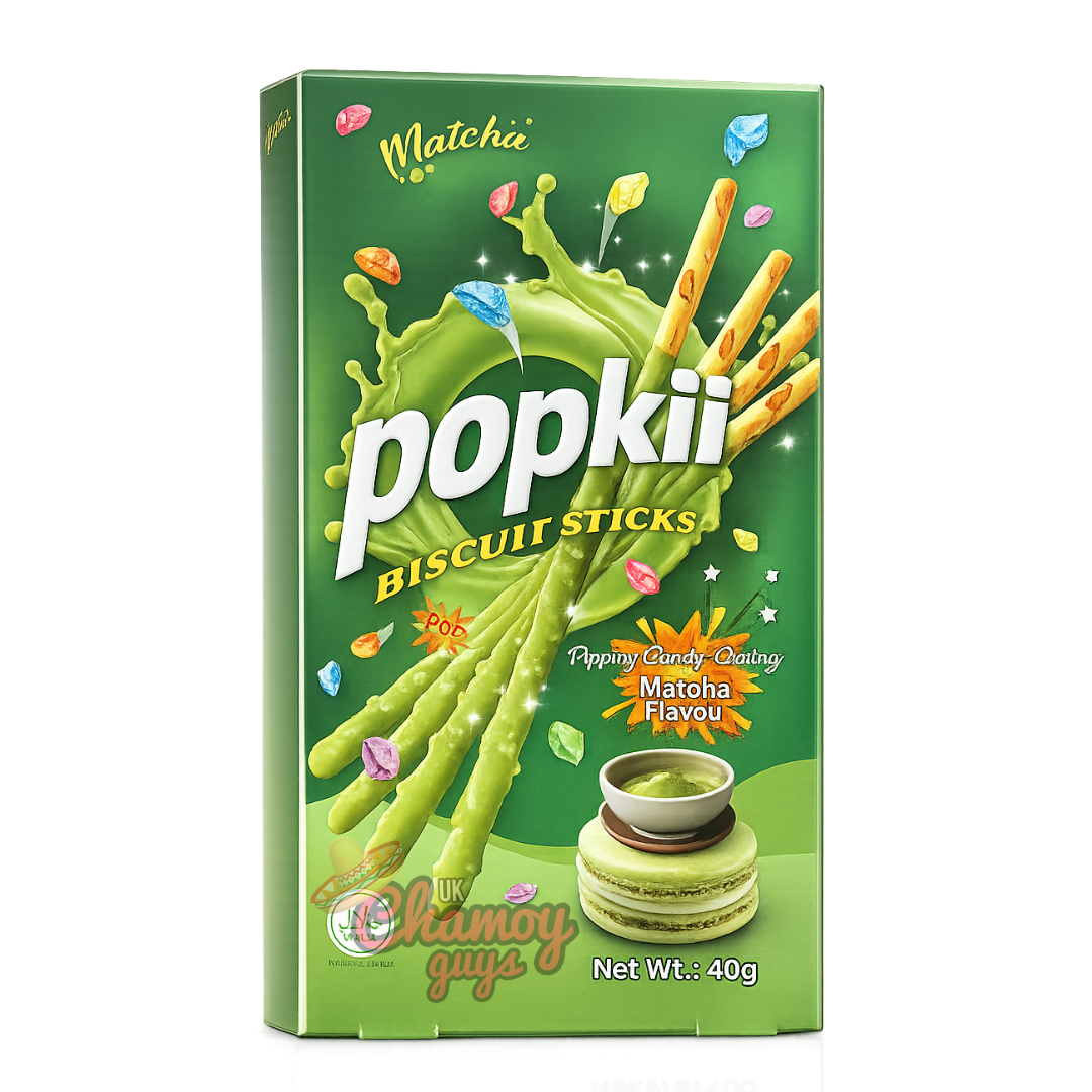Popkii Matcha Biscuit Sticks (40g)