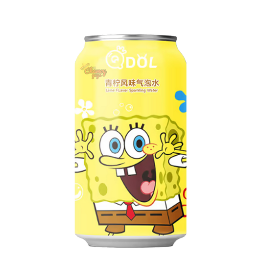 QDOL SpongeBob Lime Flavor Soda Water 330ml