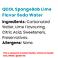 QDOL SpongeBob Lime Flavor Soda Water 330ml