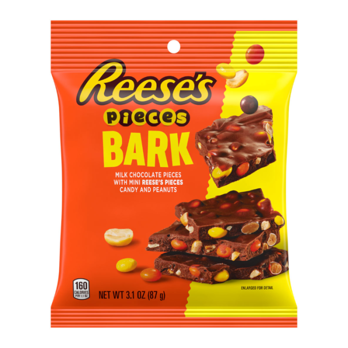 Reese's Pieces Bark w/Reeses Pieces Minis & Peanuts - 3.1oz (87g)