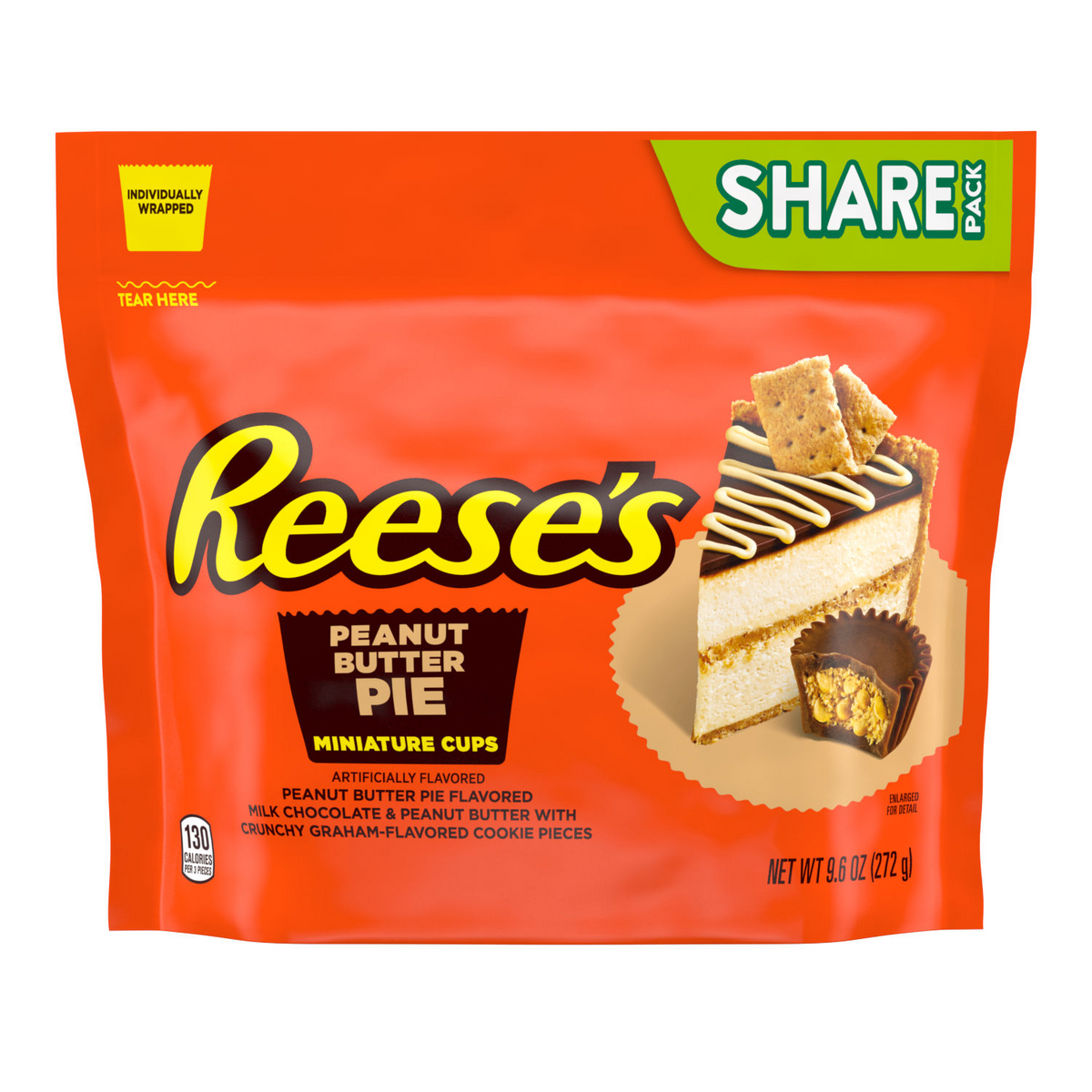 Reese's Peanut Butter Pie Miniatures Cups 9.6oz (272g) - PAST DATED