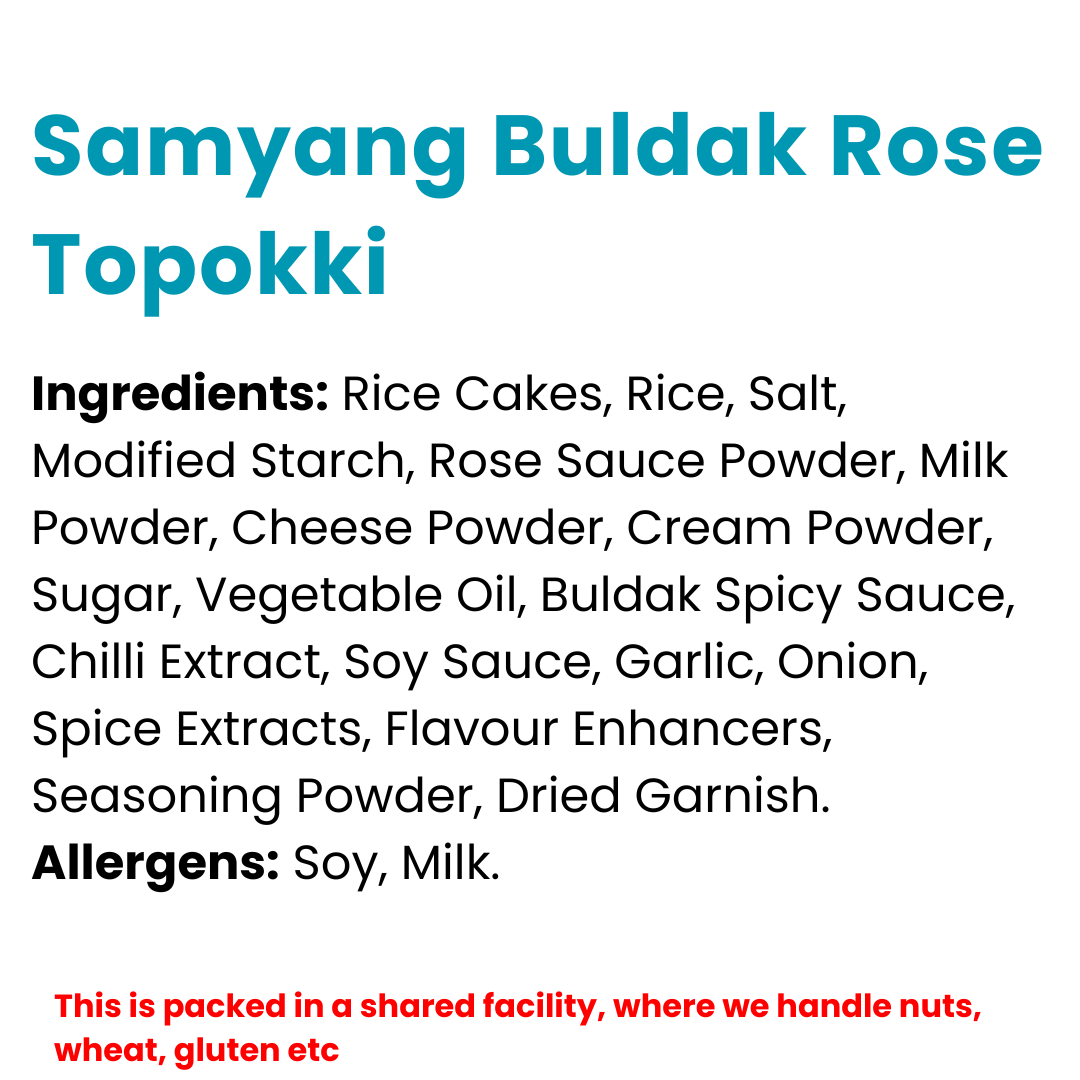 Samyang Buldak Rose Topokki - 183g