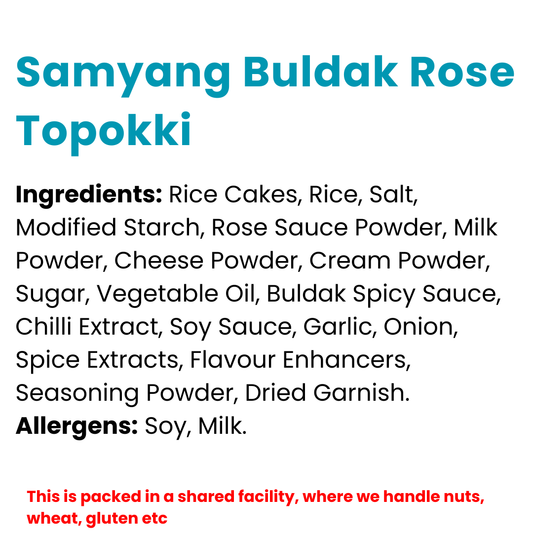 Samyang Buldak Rose Topokki - 183g