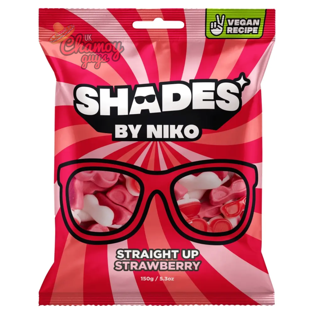 Shades By Niko Straight Up Strawberry Flavour Sweets (150g)