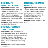 Chocolate Pistachio Kunafa, Chocolate Orange Kunafa & Chocolate Lemon Cake Bundle