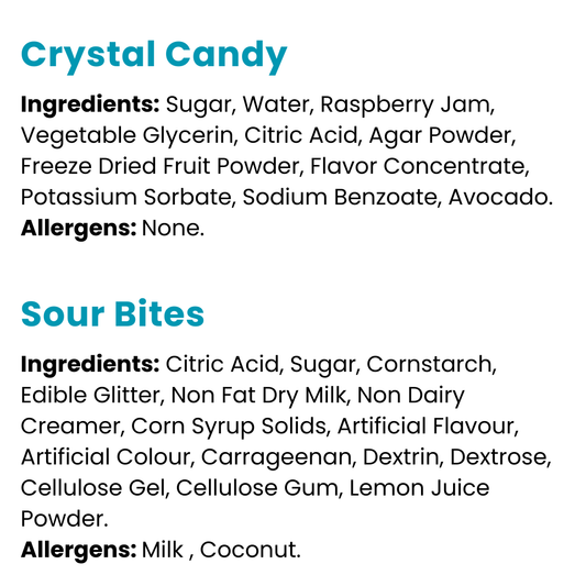 Silky Gem Sour Bites and Silky Gem Crystal Candy – The Gemmies Collection | Halal Combo Bundle