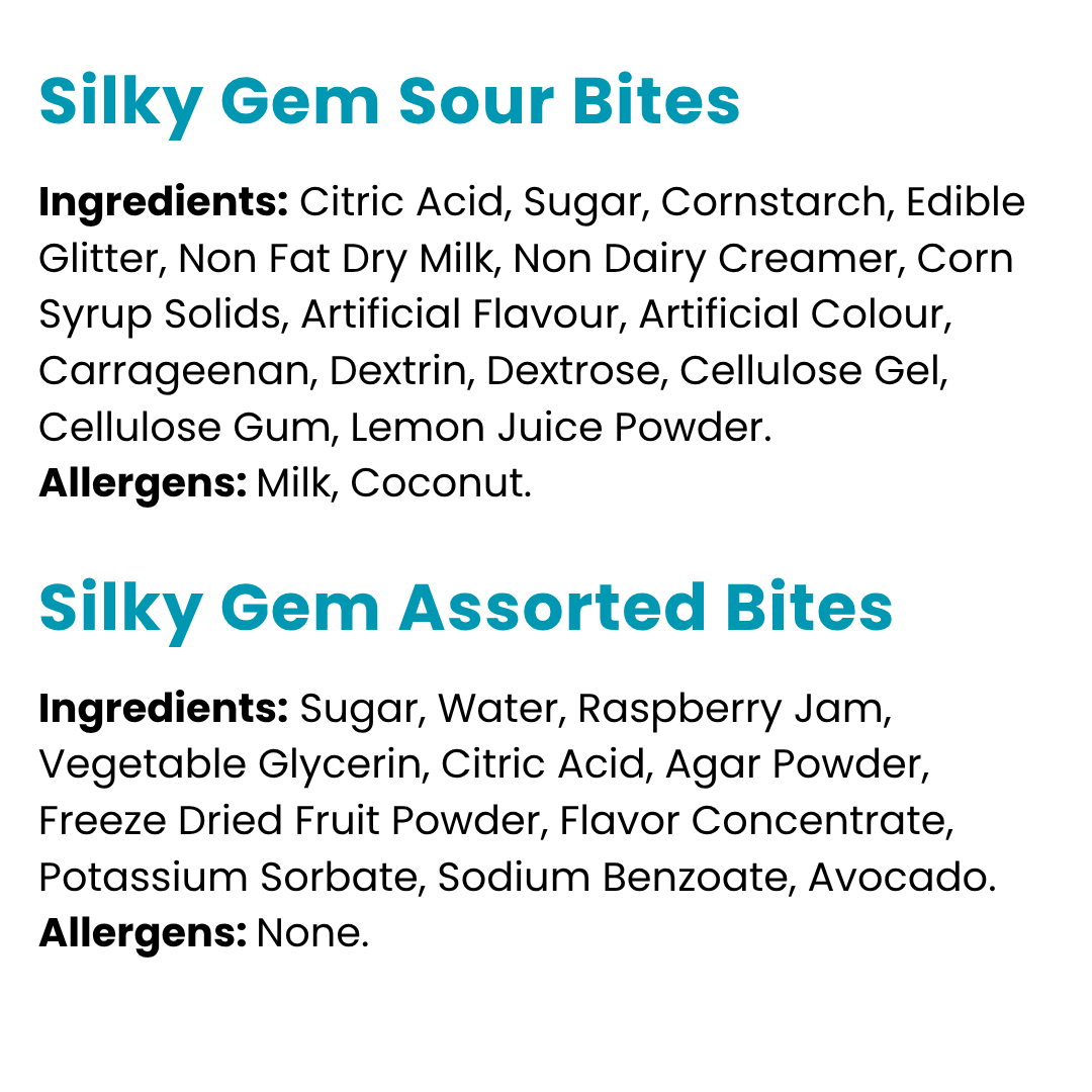Silky Gems Crystal Candy Duo – Assorted & Sour Snack Bites (Vegan & Halal)
