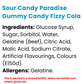 Sour Candy Paradise Gummy Candy Fizzy Cola - 12x100g