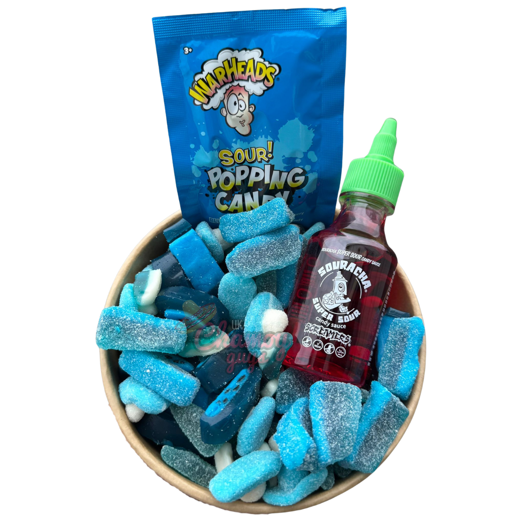 Sour Blue Candy Bundle | Pick N Mix, Sauce & Popping Candy