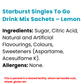 Starburst Singles To Go Drink Mix Sachets – Lemon