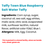 Taffy Town Blue Raspberry Salt Water Taffy | CHOOSE YOUR SIZE | Halal Sweets UK
