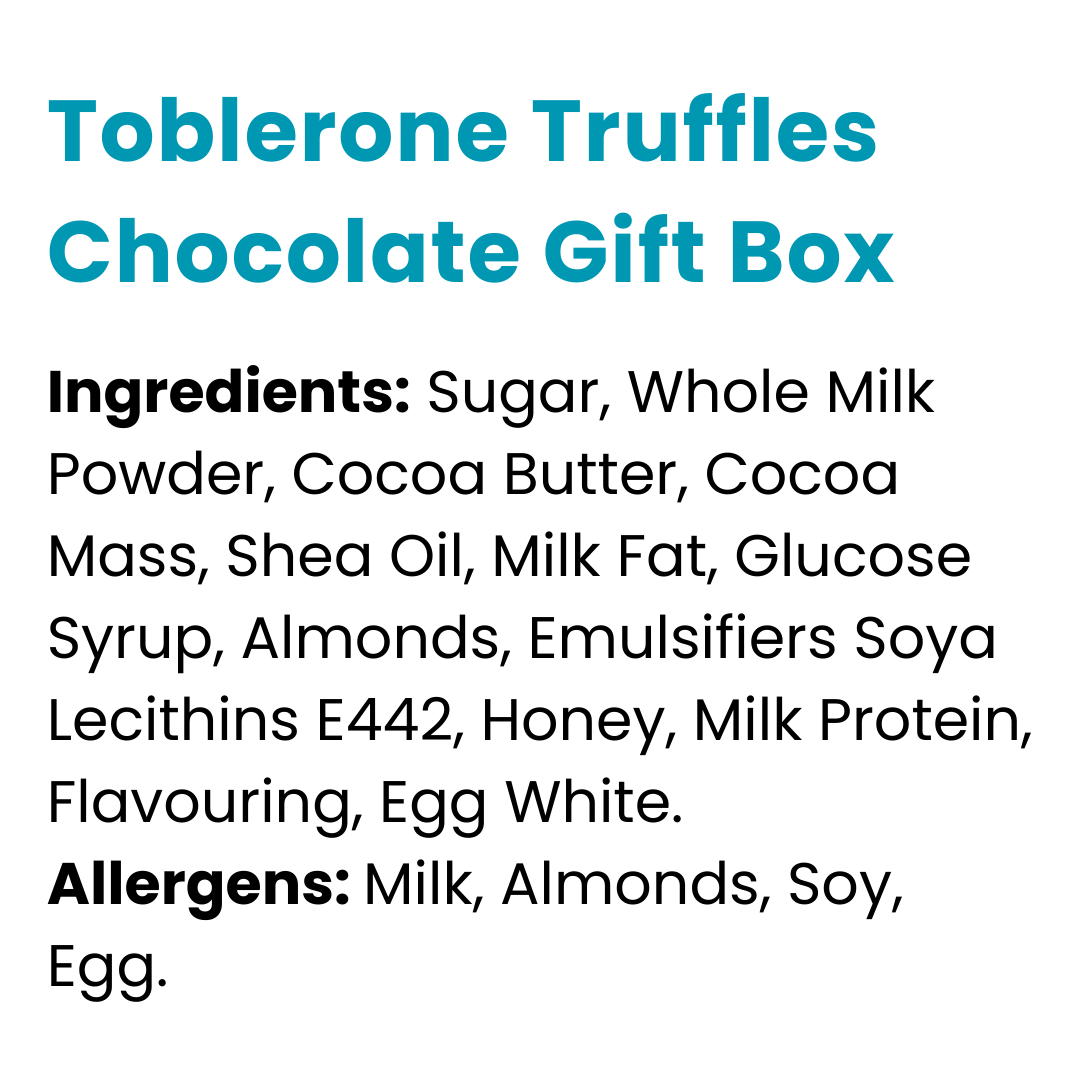 Toblerone Truffles Chocolate Gift Box 180g
