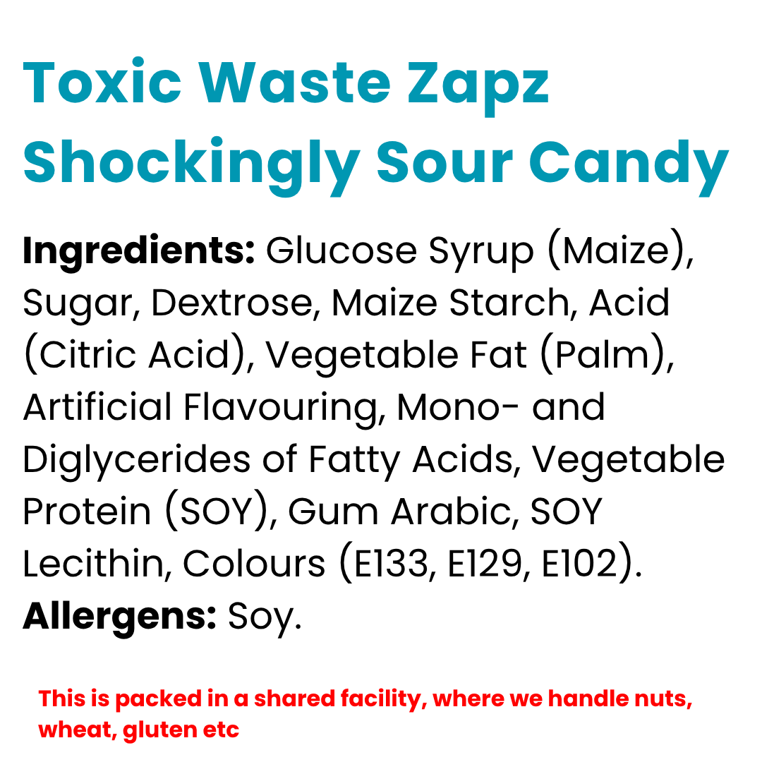 Toxic Waste Zapz Shockingly Sour Candy 60g