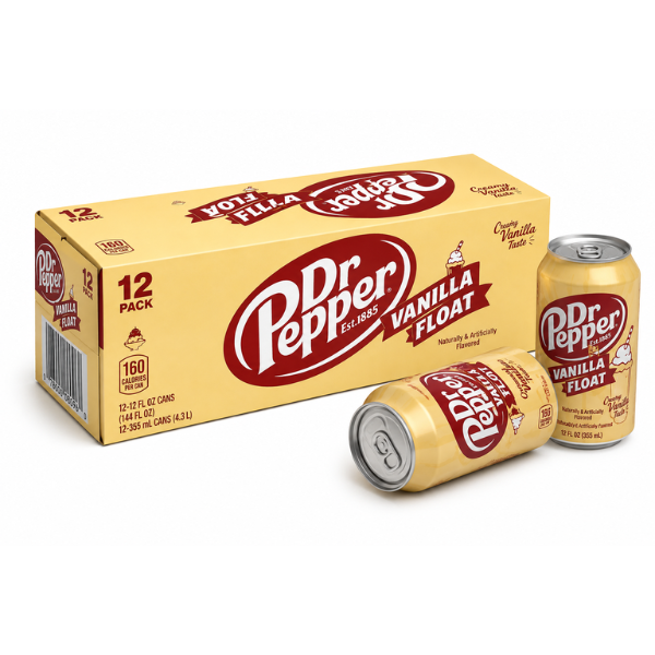 Dr Pepper Vanilla Float Full Case 355mlx12 (PAST DATED)