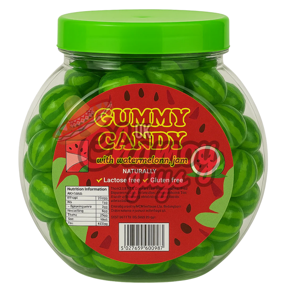 Watermelon Jam-Filled Gummy Candy – 500g – Naturally Gluten & Lactose Free