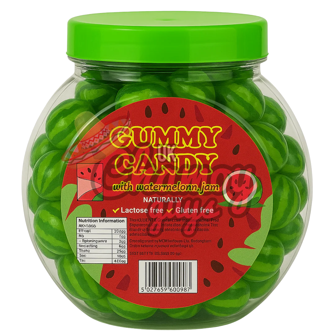 Watermelon Jam-Filled Gummy Candy – 500g – Naturally Gluten & Lactose Free