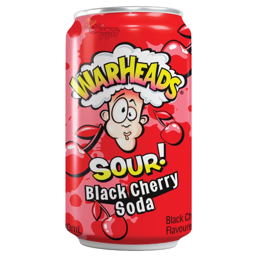Warheads Sour Soda Black Cherry 355ml