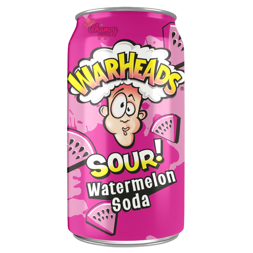 Warheads Sour Soda Watermelon 355ml (Past Dated)