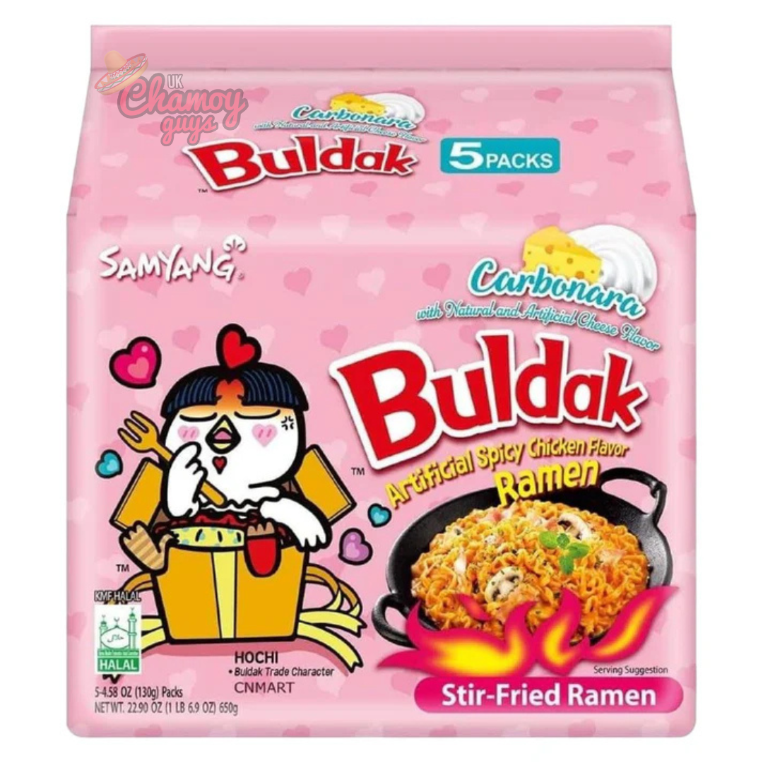 Buldak Carbonara Samyang Ramen Halal - 5 Pack