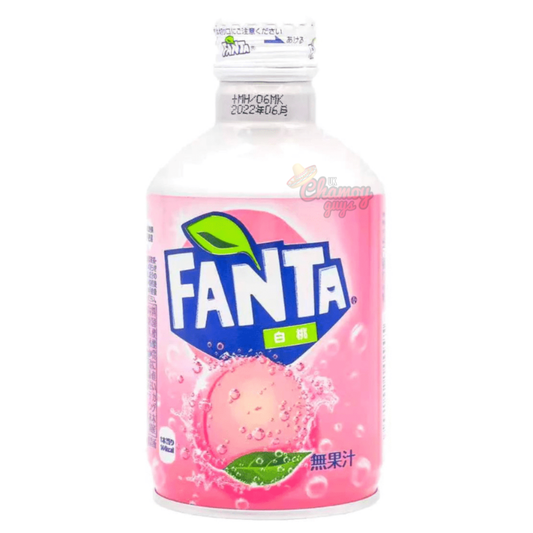 Fanta White Peach Metal Bottle 300ml (Past Dated)