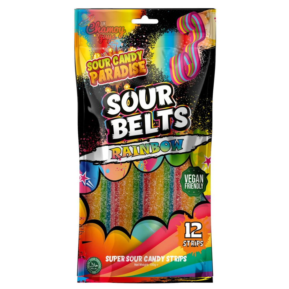 Sour Candy Paradise Sour Belts Rainbow