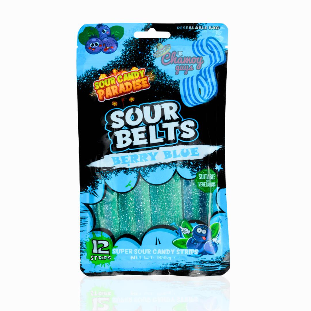 Sour Candy Paradise Sour Belts Super Sour Candy Strips 12 Strips 100g