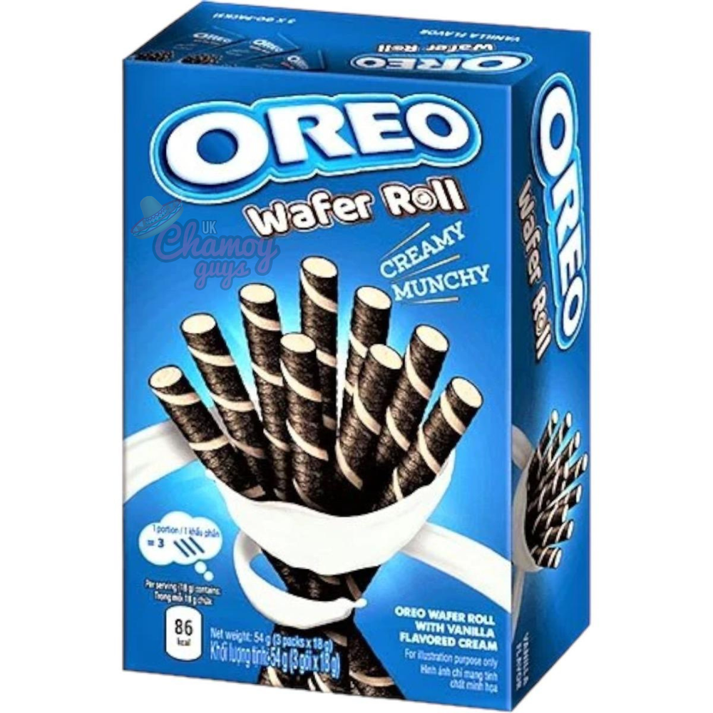 Oreo Wafer Rolls Vanilla- 54g