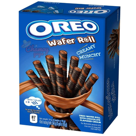 Oreo Wafer Rolls – Chocolate Cream Filled (54g)