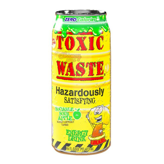 Toxic Waste Sociable Sour Apple Energy Drink 473ml (Past Dated)