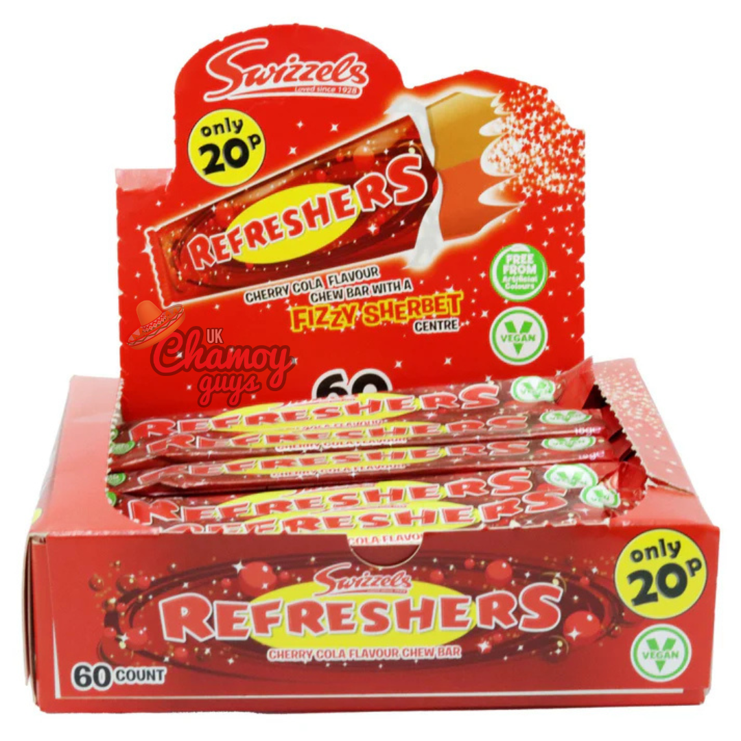 Refreshers Cherry Cola Chew Bars, Box of 60 (PAST DATED)