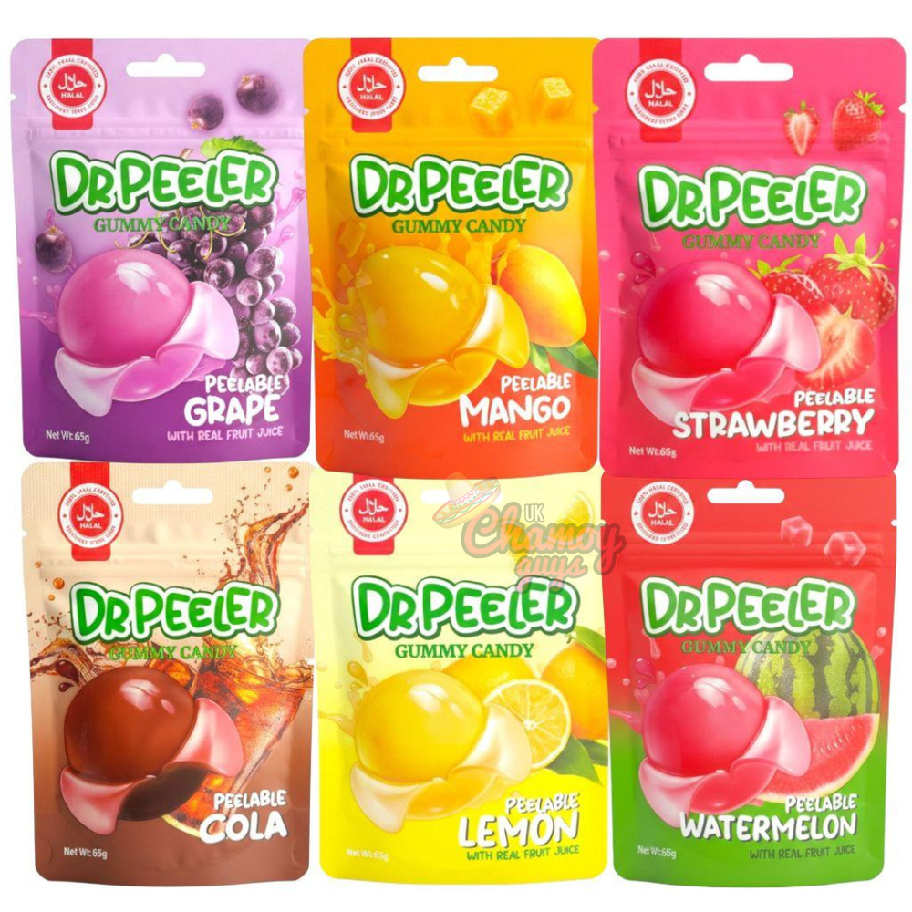Dr Peeler Halal Peelable Gummy Candy Bundle of 6