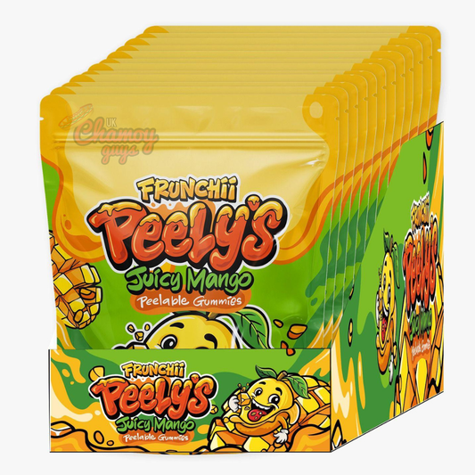 Frunchii Peely’s Juicy Mango Peelable Gummies – Full Box