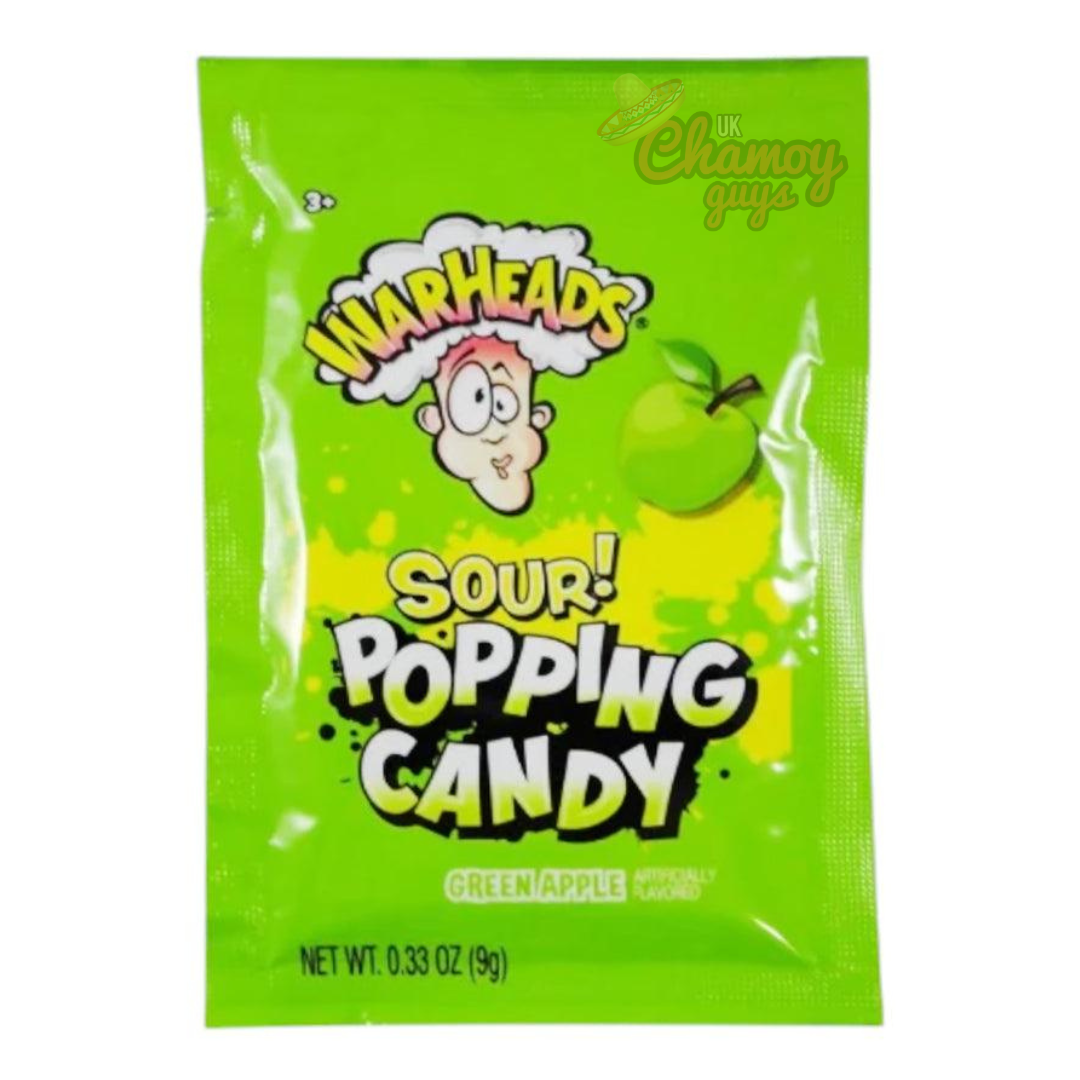 Warheads Sour Popping Candy Trio – Blue Raspberry, Green Apple & Watermelon × 20