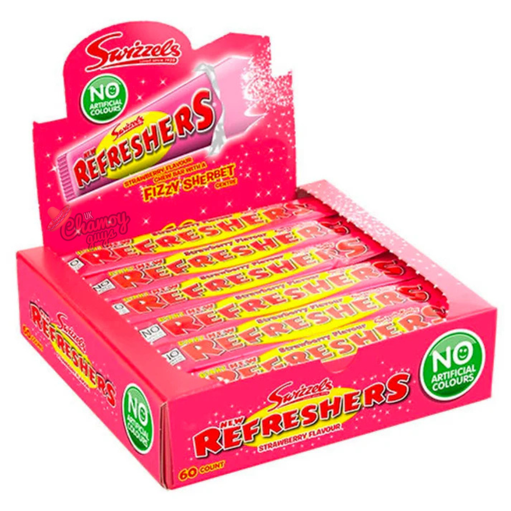 Refreshers Strawberry Chew Bar, Box of 60