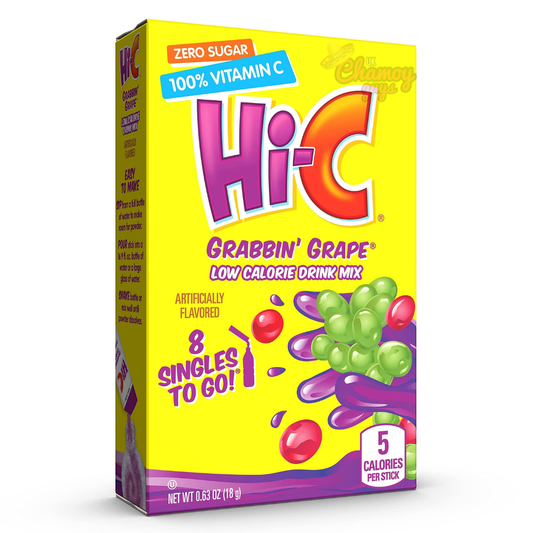 Hi-C Grabbin’ Grape Drink Mix – Zero Sugar (8 Sachets, 18g)