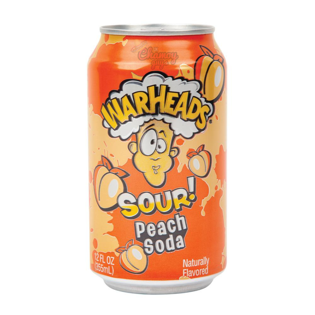 WARHEADS SOUR PEACH SODA 355ml