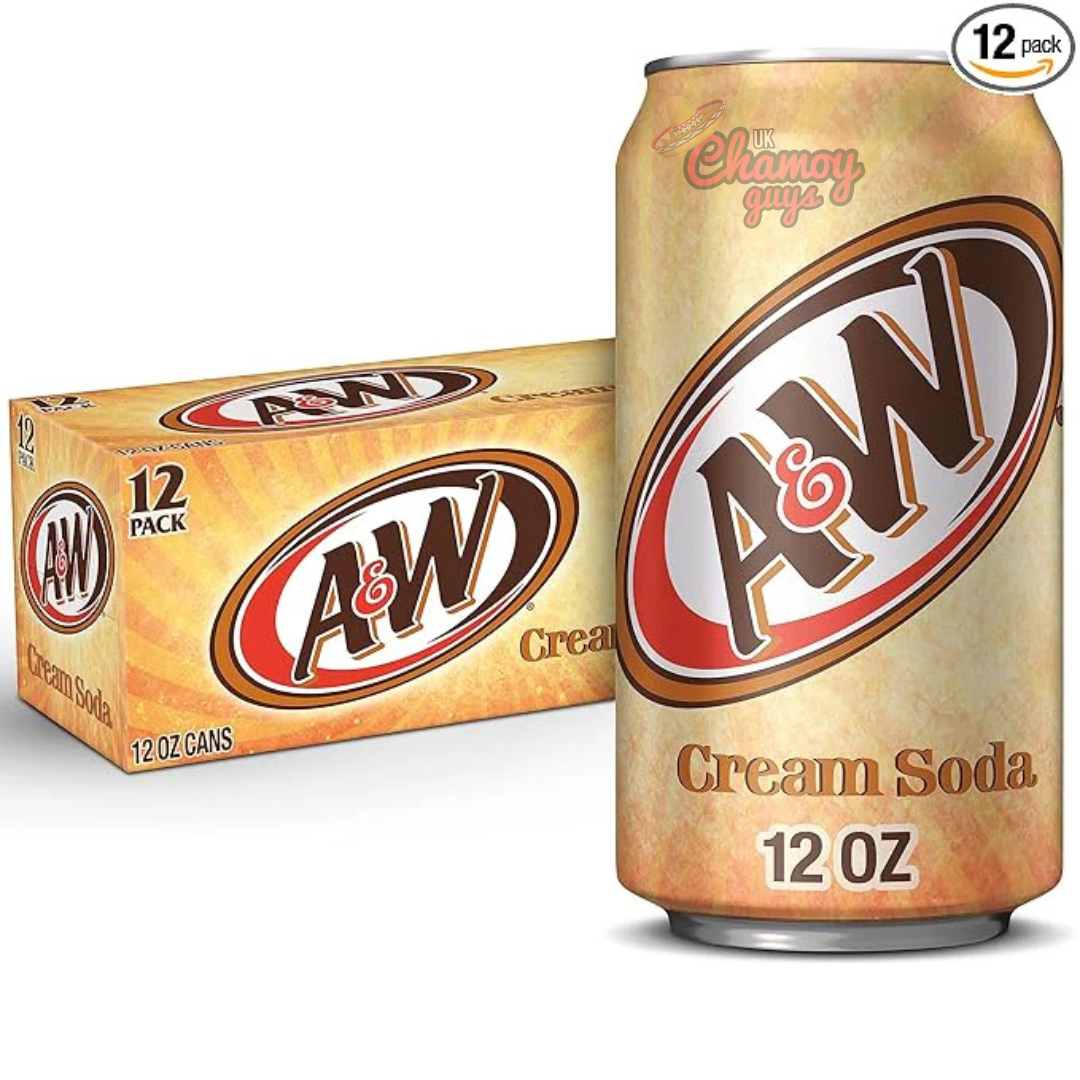 A&W Cream Soda Cans USA 12oz