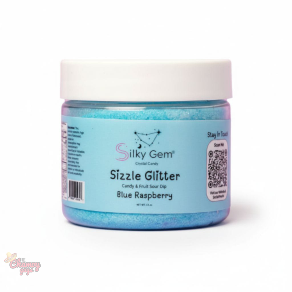 Silky Gem Sizzle Glitter Sour Dip Blue Raspberry
