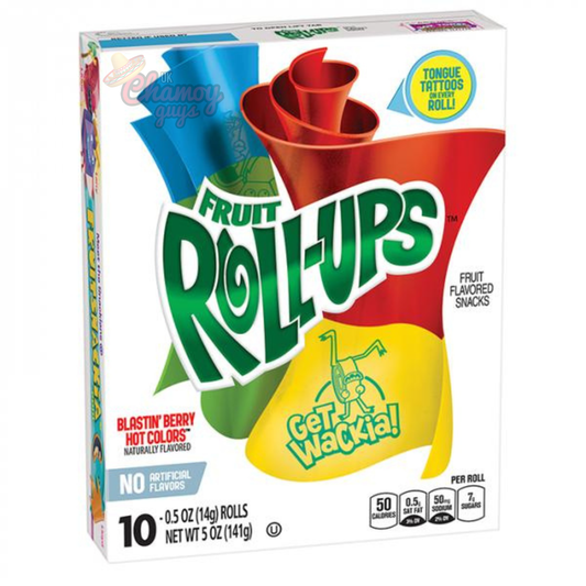 Betty Crocker Fruit Roll-ups Blastin' Berry Hot Colors 5oz (141g)