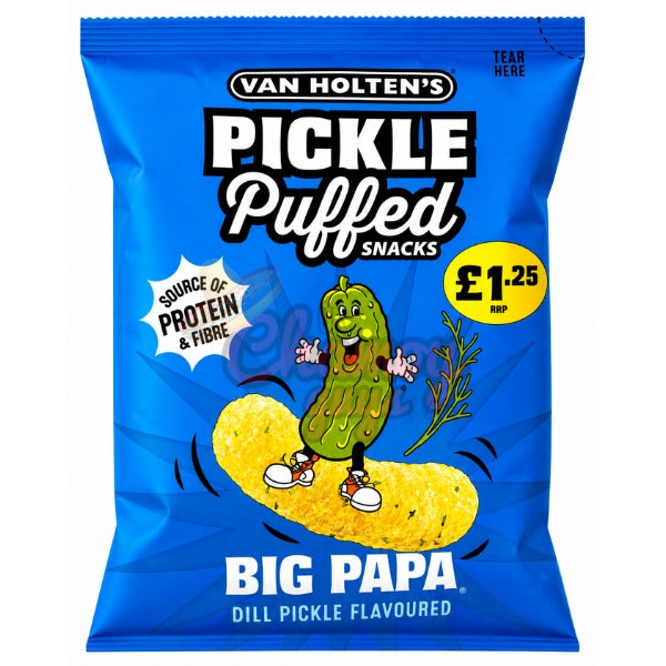 Van Holten's Big Papa Dill Pickle Puffed Snacks