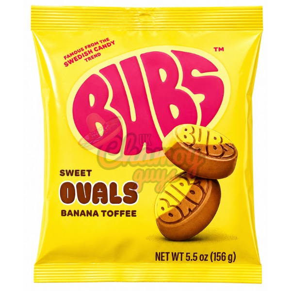 BUBS Sweet Banana Toffee Ovals Sweet Foam Candy