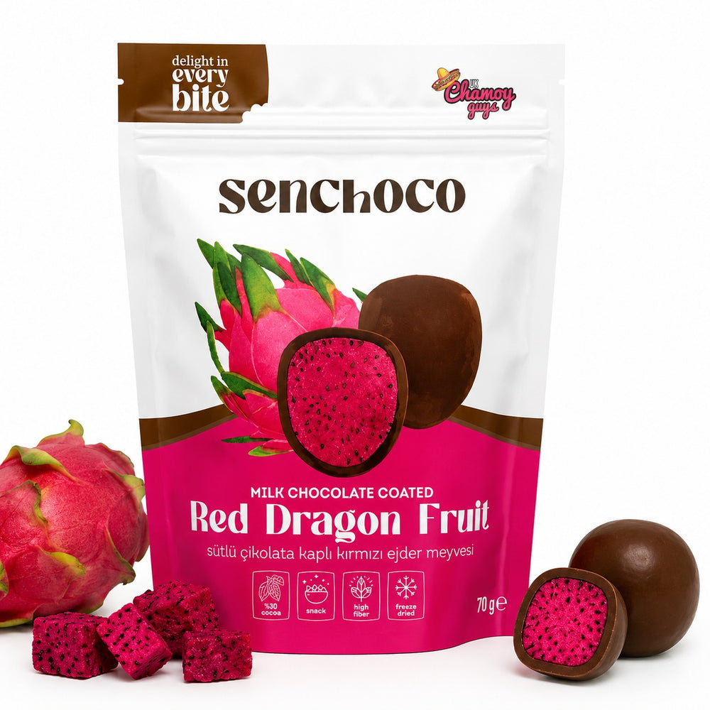 Milk Chocolate Coated Red Dragon Fruit